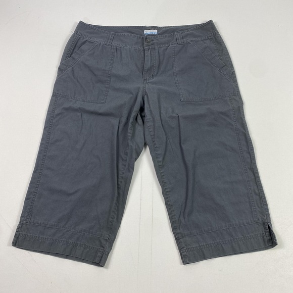 Columbia Pants - Columbia Capri Pants Womens 10 Gray Cropped Casual Outdoors Pockets Lightweight